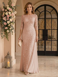 Jewel Lace Mermaid Floor Length Mother of the Bride/Groom Dresses