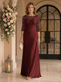 Jewel Lace Mermaid Floor Length Mother of the Bride/Groom Dresses