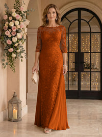 Jewel Lace Mermaid Floor Length Mother of the Bride/Groom Dresses