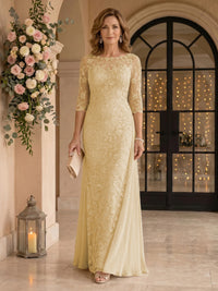 Jewel Lace Mermaid Floor Length Mother of the Bride/Groom Dresses
