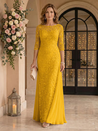 Jewel Lace Mermaid Floor Length Mother of the Bride/Groom Dresses