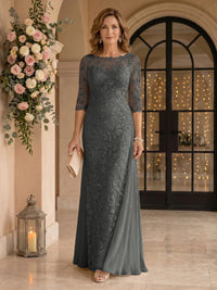 Jewel Lace Mermaid Floor Length Mother of the Bride/Groom Dresses