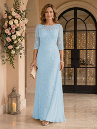 Jewel Lace Mermaid Floor Length Mother of the Bride/Groom Dresses