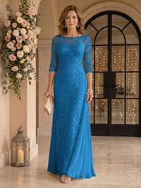 Jewel Lace Mermaid Floor Length Mother of the Bride/Groom Dresses