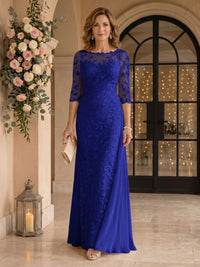 Jewel Lace Mermaid Floor Length Mother of the Bride/Groom Dresses