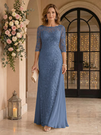 Jewel Lace Mermaid Floor Length Mother of the Bride/Groom Dresses