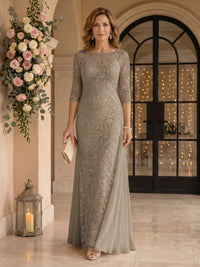 Jewel Lace Mermaid Floor Length Mother of the Bride/Groom Dresses
