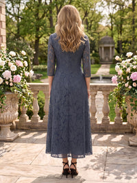 2 Pieces V Neck 3/4 Sleeves Mother of the Bride Dresses with Jacket