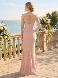 Jewel Mermaid Floor Length Lace Mother of the Bride/Groom Dresses