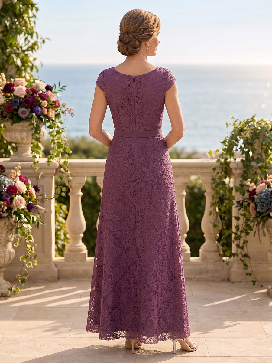 Jewel A Line Floor Length Lace Mother of the Bride/Groom Dresses