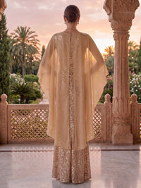 Jewel Mermaid Sequin Mother of the Bride/Groom Dresses with Cape