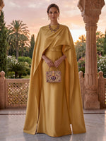 Jewel Mermaid Satin Mother of the Bride/Groom Dresses with Cape