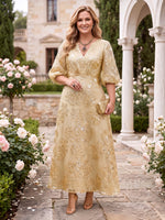 Sequin Plus Size Tulle Ankle Length Mother of the Bride Dresses
