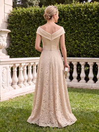 Satin Sleeveless A Line Lace Applique Mother of the Bride Dresses