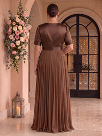 Chiffon A Line V Neck Mother of the Bride Dresses with Bow