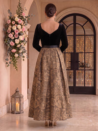 Jacquard A Line Sweetheart Ankle Length Mother of the Bride Dresses