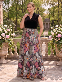 Jacquard Plus Size Sleeveless Velvet Mother of the Bride/Groom Dresses Floor Length A Line