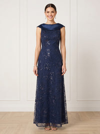 Sparkly Sequin A Line Sleeveless Long Formal Dresses