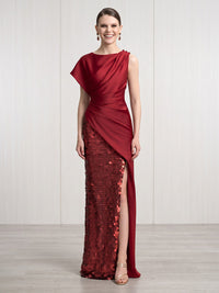 Sparkly Sequin Mermaid One Shoulder Long Formal Dresses