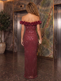 Off the Shoulder Sequin Sheath/Mermaid Floor Length Long Evening Dresses