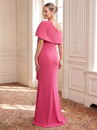 Satin Evening Dresses Sheath/Mermaid Off the Shoulder Floor Length with Bow