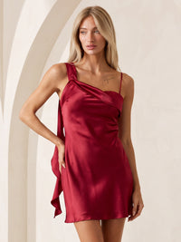 Satin Sheath Sleeveless Short Homecoming Dresses