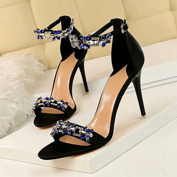 Women's Wedding Party Shoes Rhinestone Pearl Stiletto Pointed Toe Bridal Shoes