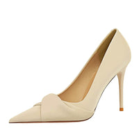 Women's Bow Tied Stiletto Heel Pointed Toe Wedding Party Shoes