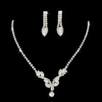 Elegant Jewelry Beading Cross 2 Pieces Chain Crystal Earrings