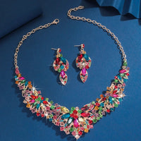 Elegant Jewelry Crystals Cross 2 Pieces Chain Crystal Earrings