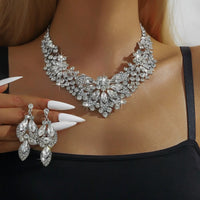 Elegant Jewelry Crystals Cross 2 Pieces Chain Crystal Earrings