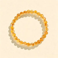 Transparent Yellow Citrine Bead Bracelets