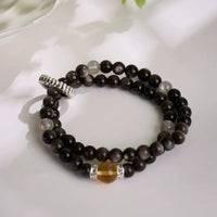 Prosperity Crystal Double Loop Bead Bracelets