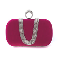 Geometric Delicated Beadings Sparkly Velvet Hand Bags