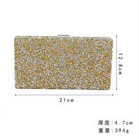 Geometric Diamond Glitter Beadings Evening Hand Bags
