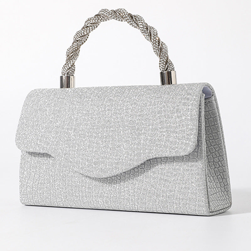 Geometric Classic Beadings Glitter Hand Bags
