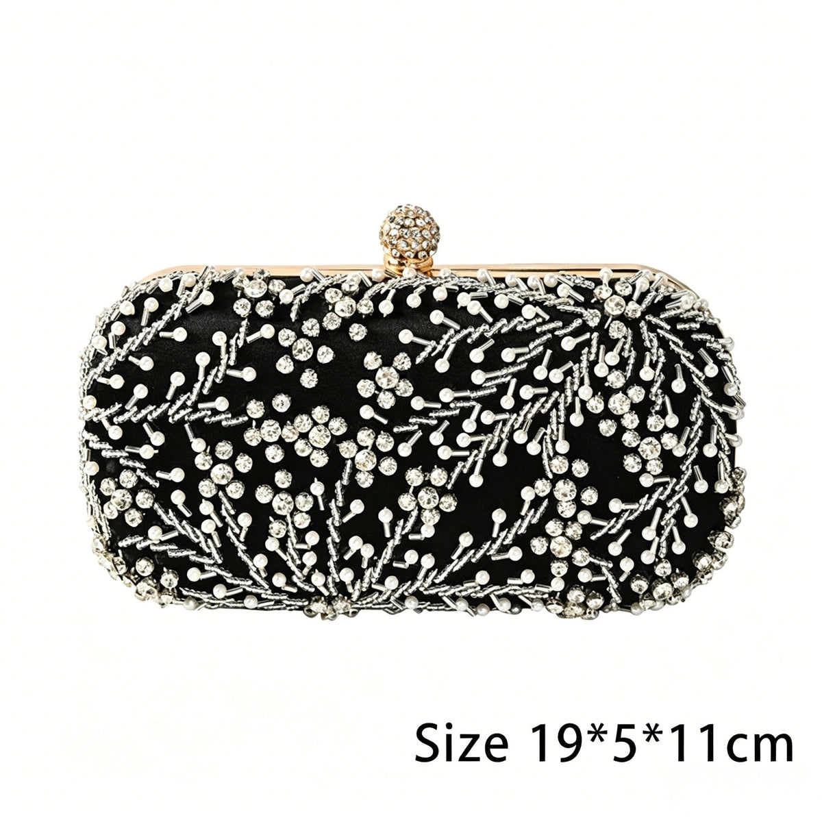 Classic Beadings Geometric Delicated Rhinestone Elegant Hand Bags