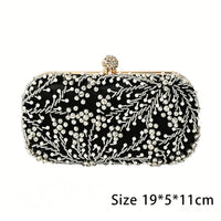 Classic Beadings Geometric Delicated Rhinestone Elegant Hand Bags