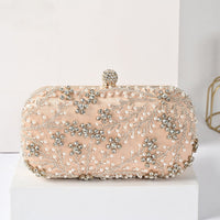 Classic Beadings Geometric Delicated Rhinestone Elegant Hand Bags