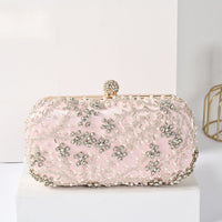 Classic Beadings Geometric Delicated Rhinestone Elegant Hand Bags