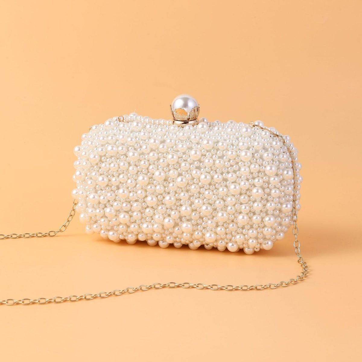 Classic Pearl Geometric Delicated Rhinestone Elegant Hand Bags
