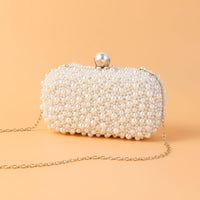 Classic Pearl Geometric Delicated Rhinestone Elegant Hand Bags