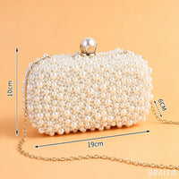 Classic Pearl Geometric Delicated Rhinestone Elegant Hand Bags