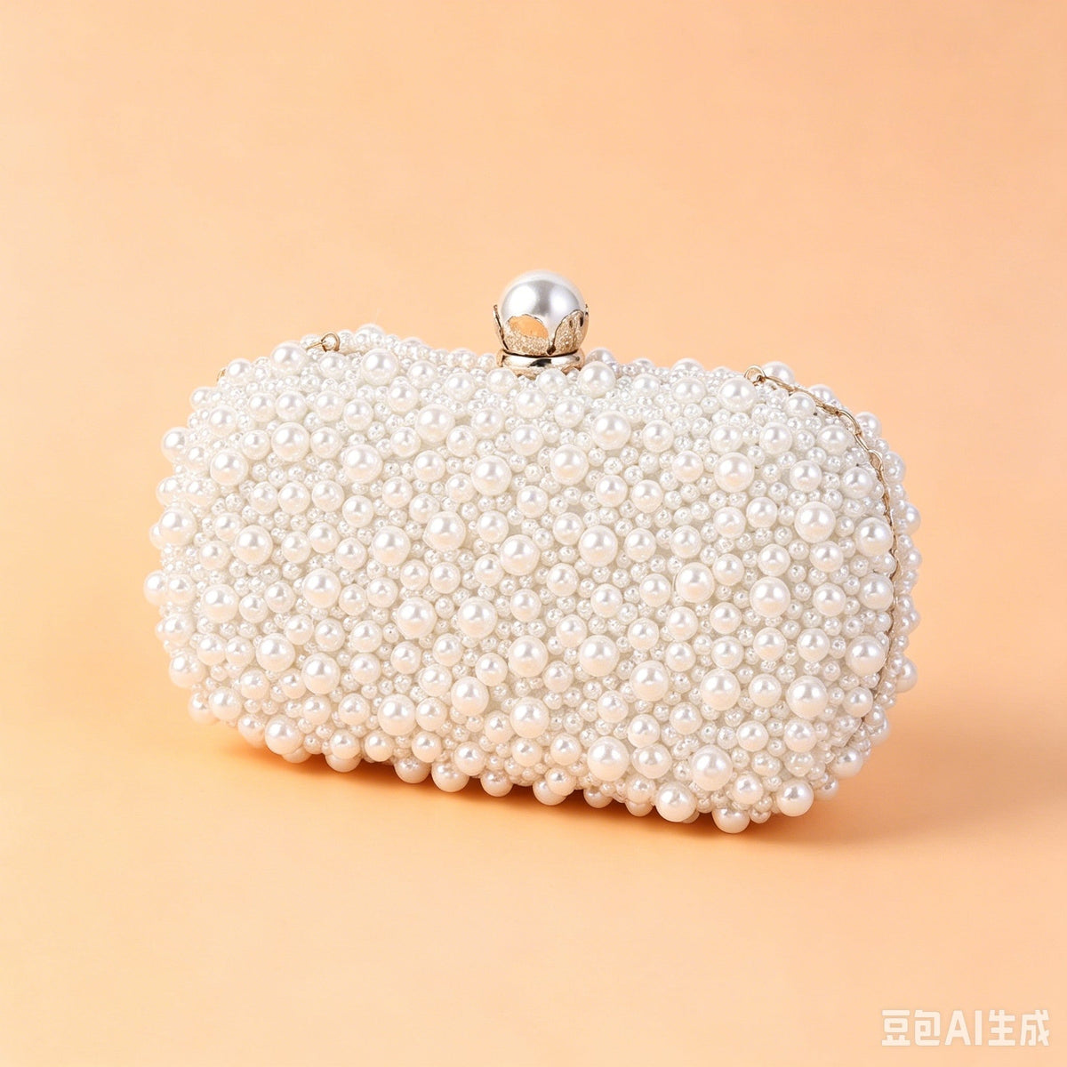 Classic Pearl Geometric Delicated Rhinestone Elegant Hand Bags
