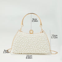 Pearl Glitter Geometric Delicated Rhinestone Elegant Hand Bags
