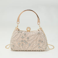 Pearl Glitter Geometric Delicated Rhinestone Elegant Hand Bags