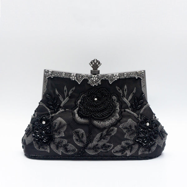 Glitter Rhinestone Geometric Delicated Embroidery Hand Bags