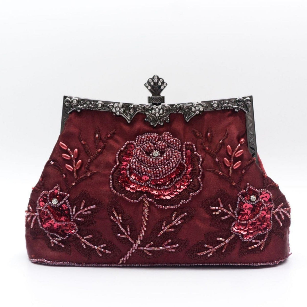 Glitter Rhinestone Geometric Delicated Embroidery Hand Bags