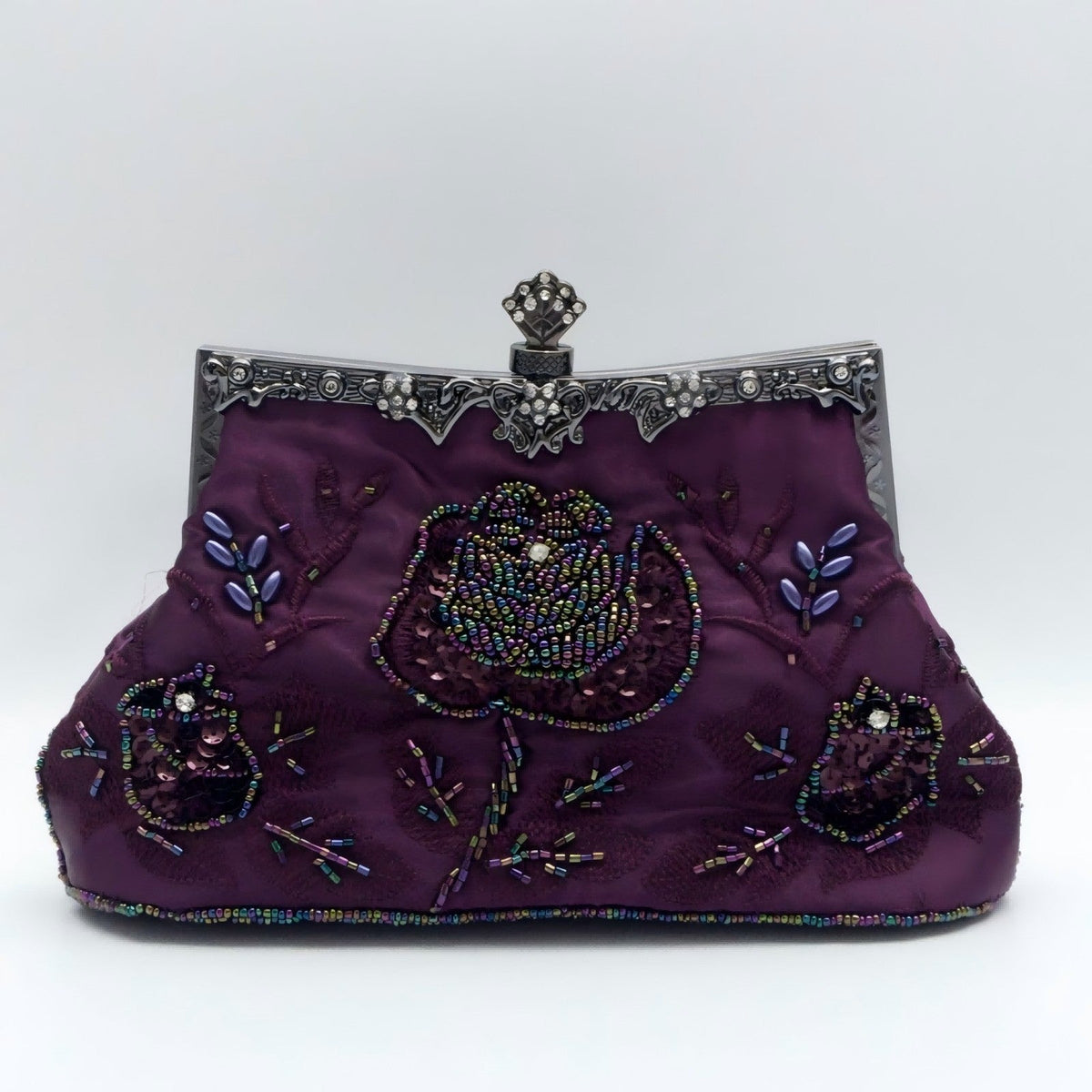 Glitter Rhinestone Geometric Delicated Embroidery Hand Bags