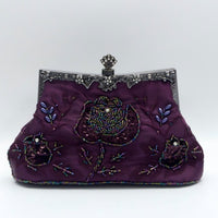 Glitter Rhinestone Geometric Delicated Embroidery Hand Bags
